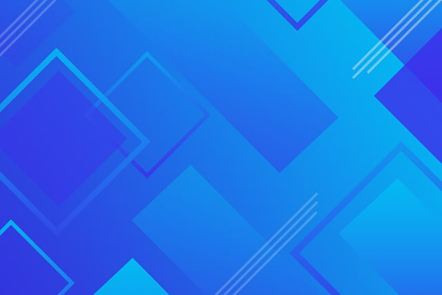 Geometrías cuadradas y rectangulares en varios azules para simbolizar la diversidad intralingüística